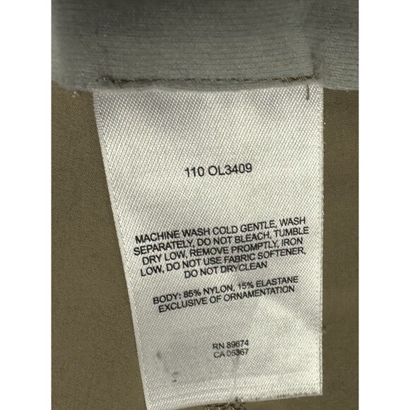 Mountain Hardware Womens Size 10 Hiking Outdoor Trail Pant Beige UPF 50 Stretch - Picture 7 of 7